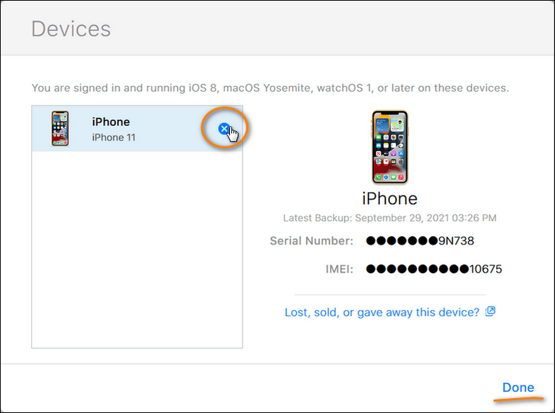 Turn off find my iphone delete device with computer