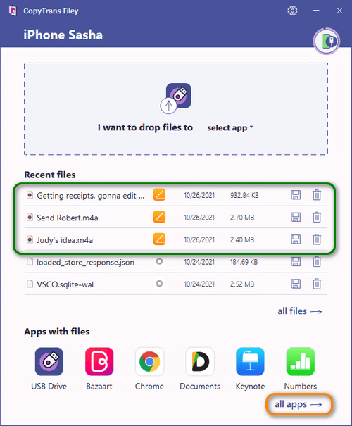 voice memos on iphone copytrans filey