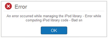 CopyTrans Manager cannot add music to ipod 