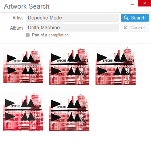 artwork search for album cover