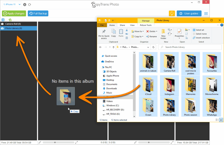 how to transfer photos from one iphone to another
