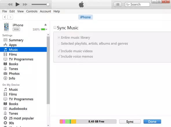 How to sync iTunes to iPhone