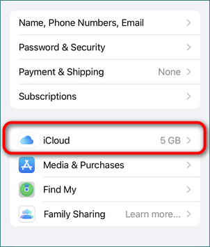 iCloud -kontakter for å slette fra iPhone