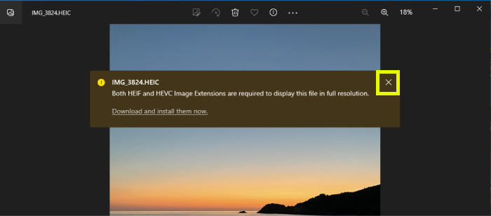 Photos Apps restriction with HEIC
