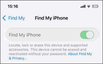 Find my iPhone not working