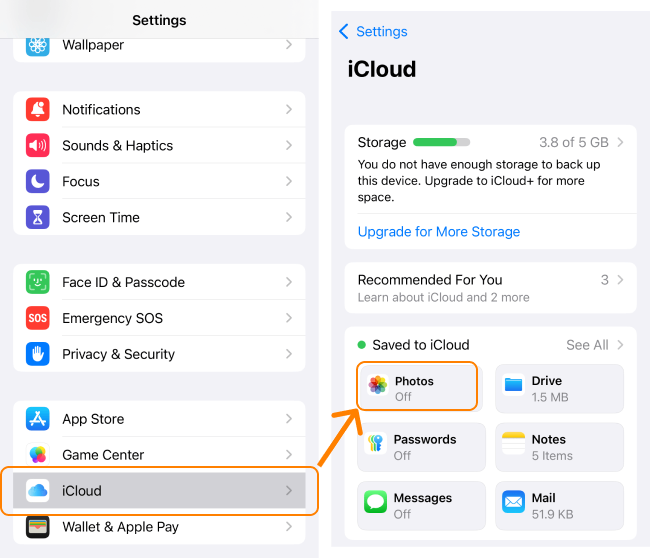 How to find iCloud Photos on iOS 18