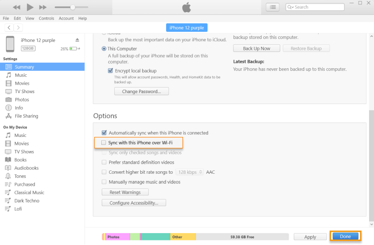 How to transfer music from iTunes to an iPhone?