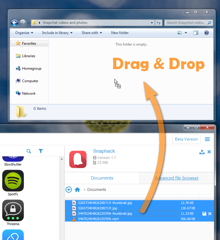 How to save Snapchat videos and photos from iPhone to PC