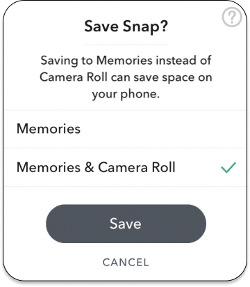 Save snapchat videos to iPhone