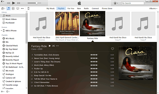 itunes complete with music and playlists