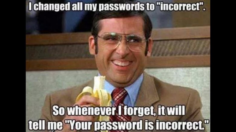 Incorrect password meme