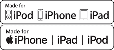 Apple logos with device compatibility