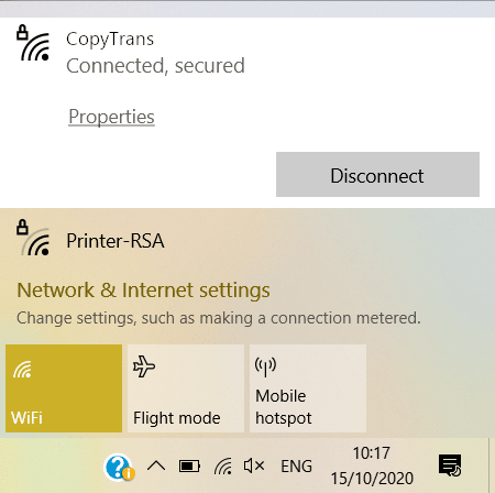 check wifi connection on PC