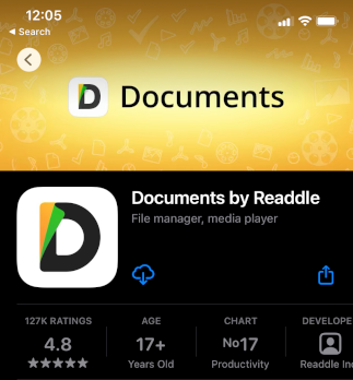 Free file manager for iPhone