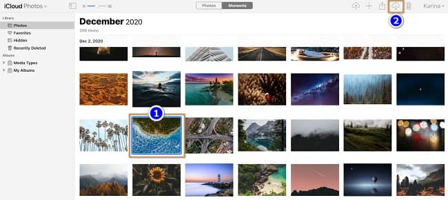 Download all photos from iCloud