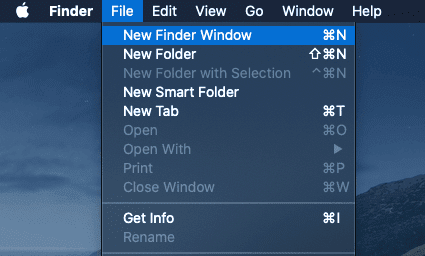 how to open the Finder app