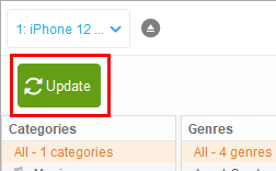 CopyTrans Manager Update button