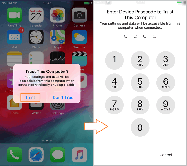 iphone passcode reset trusted device