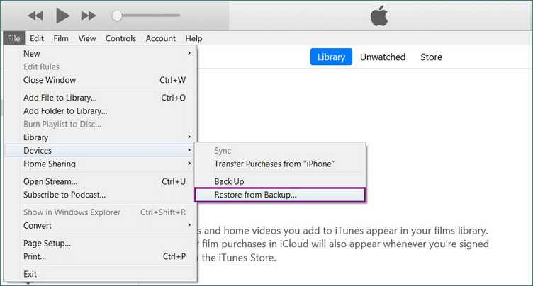 to recover deleted WhatsApp messages using iTunes