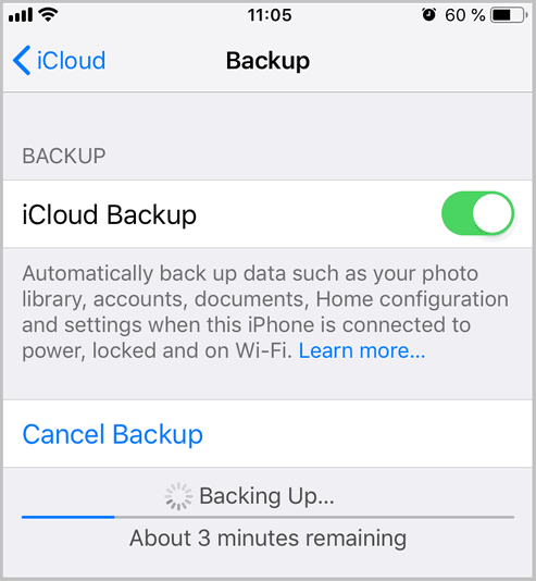 How do i backup my iPad to iCloud