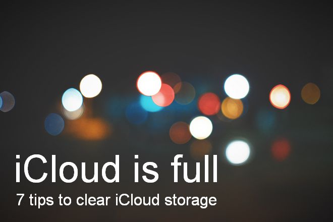 how to clear icloud storage