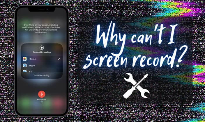 screen recording on iphone xr not working