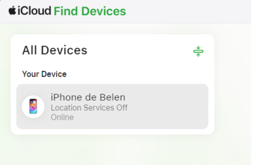 All devices in iCloud