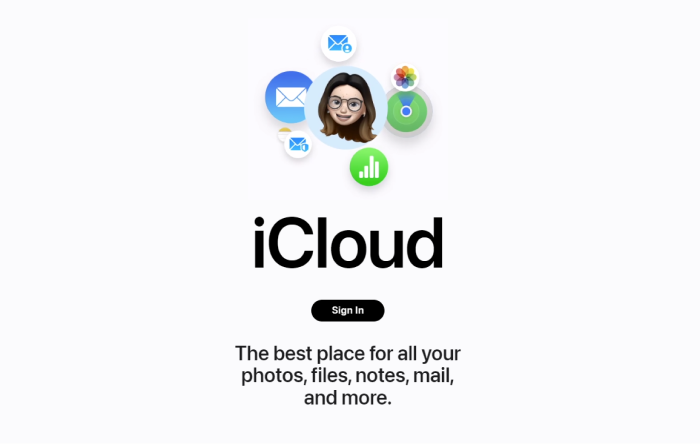 Login in your iCloud