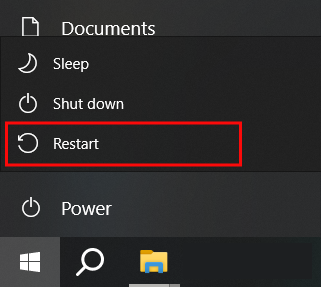 Restart your PC