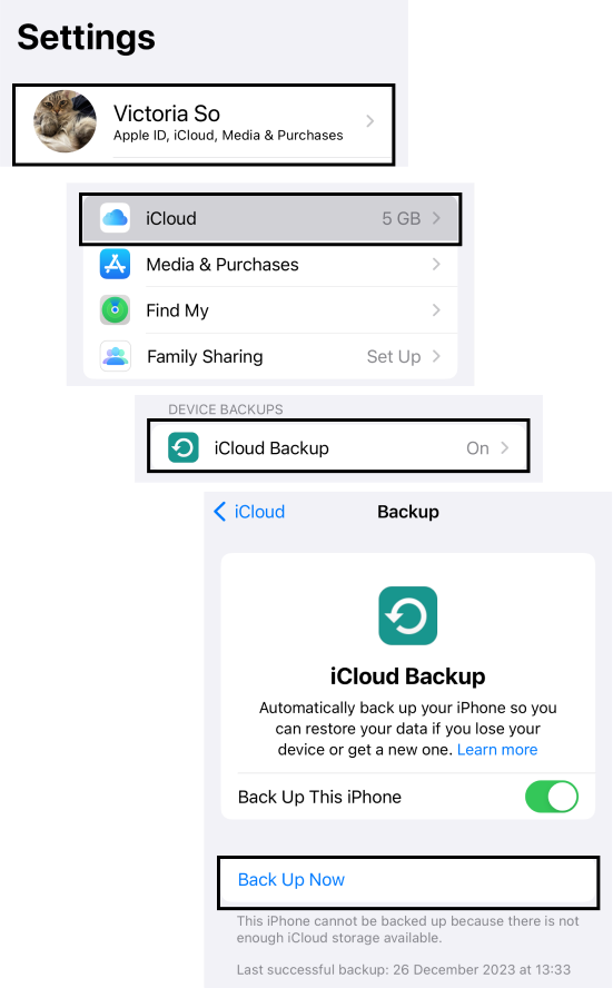 How to back up photos to iCloud on iPhone