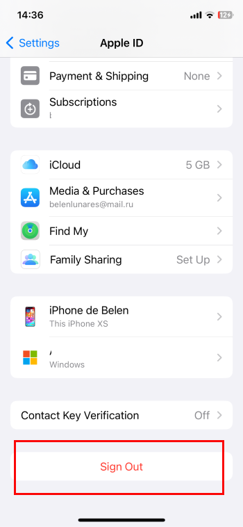 Delete iCloud account