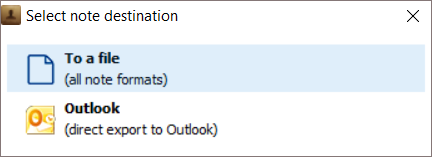Export notes to a file in CopyTrans Contacts