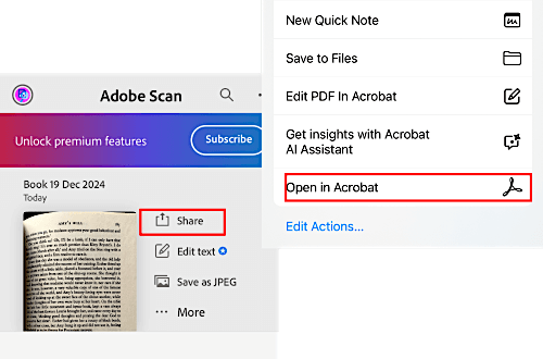 How to export to Adobe Reader