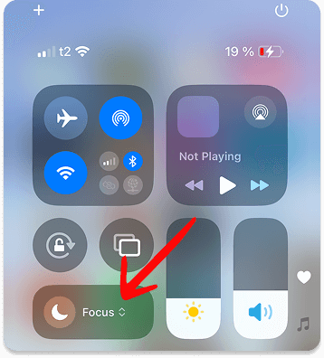 Find Focus Group on iPhone
