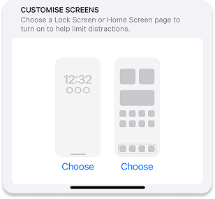 Set screen in Focus mode